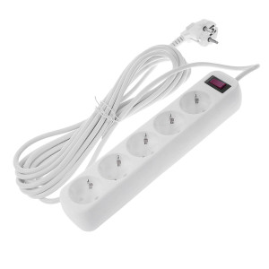 90505842 Сетевой фильтр с заземлением 2799960 5 розеток 5 м SMARTBUY STLM-0256810