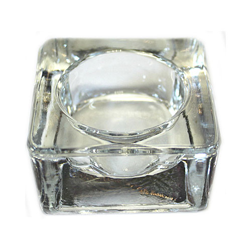 10017115 Подсвечник стекло 1 свеча Ассорти H. 3.5 см Santreyd 