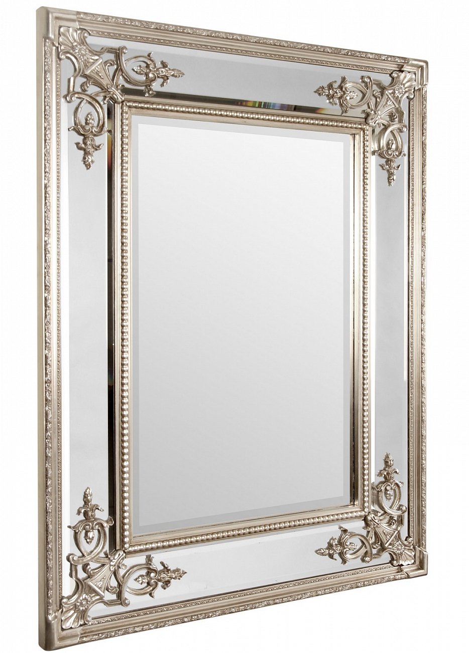 Зеркало настенное 119х89 см античное серебро Lord Silver ART-ZERKALO ДИЗАЙНЕРСКИЕ 00-3884100 Зеркальный;серебро  - Вид №1