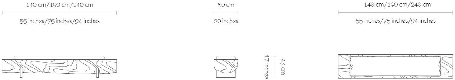 MORADA Скамейка из дерева Sunset Sunset bes - Вид №6