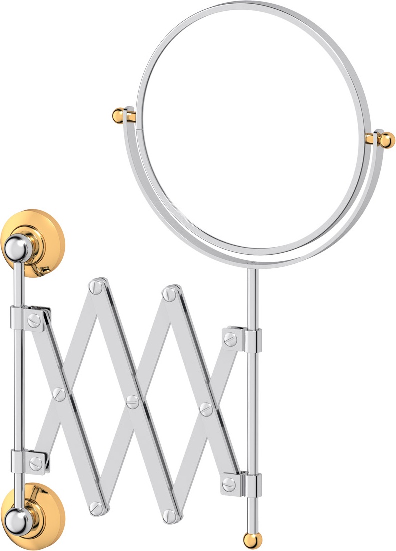 STI 120 Косметическое зеркало двустороннее x2 3SC STILMAR CHROME/GOLD Treesseci 3SC