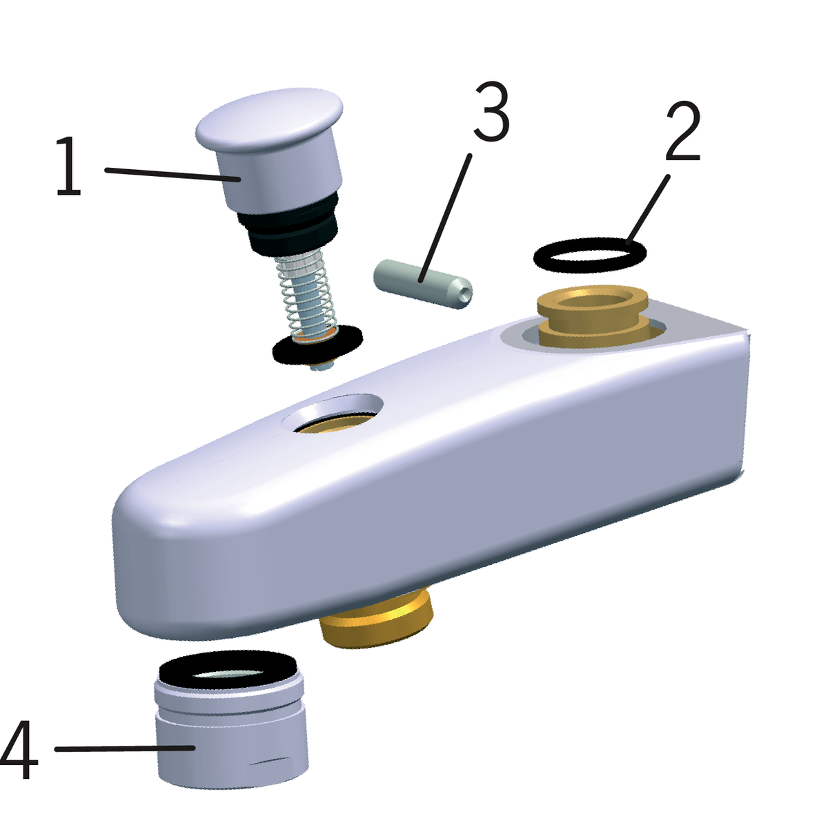 Oras 221210 Излив с переключателем 221210  Хром  - Вид №4