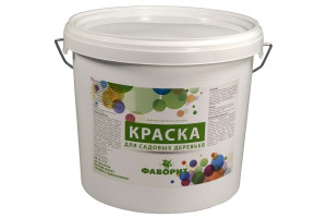 16464278 Краска белая ВДАК-577К для садовых деревьев, пласт. ведро 3кг водно-дисперс. акрил. 90547 Фаворит
