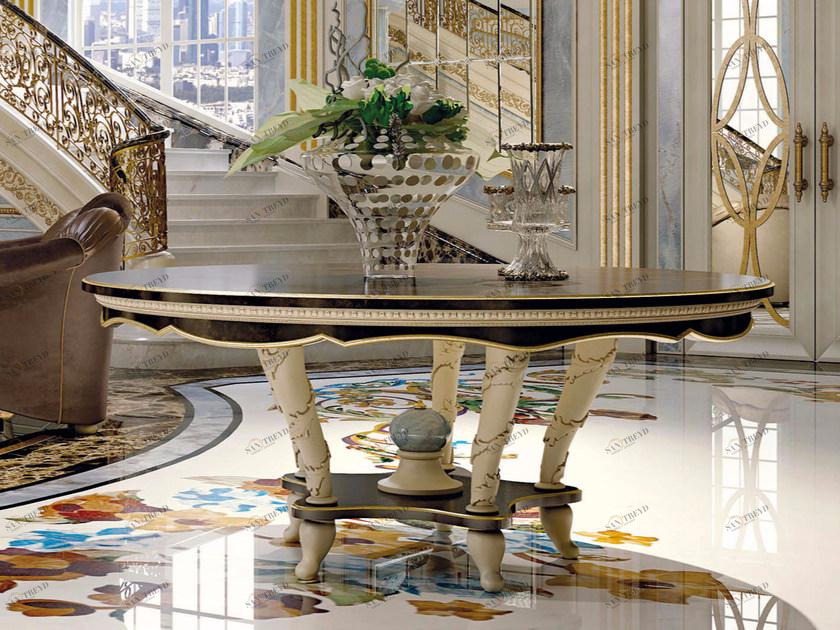 Turri Круглый деревянный стол на контракт Prestige sun-id-1381887