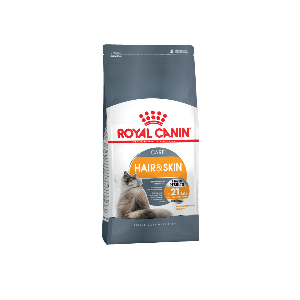 ПР0053555 Корм для кошек Hair & Skin Care для чувствительной кожи и для улучшения шерсти сух. 10кг ROYAL CANIN 