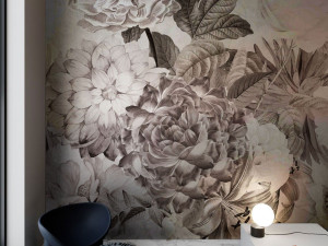 Панорамные обои с цветочными мотивами