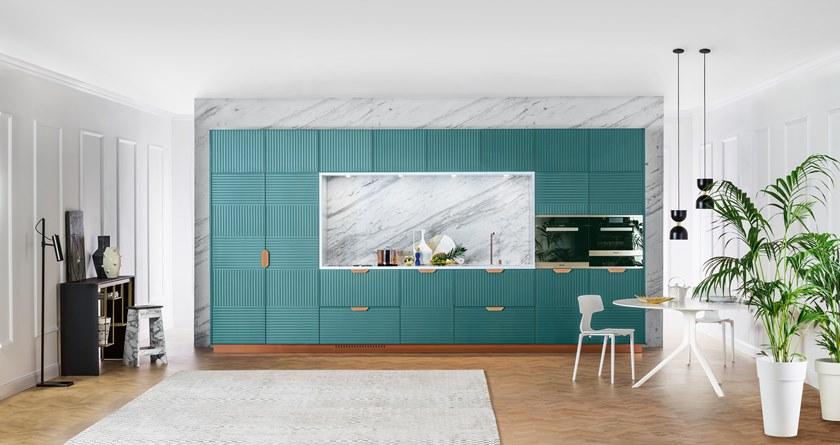 TM Italia Cucine Линейная лакированная кухня Miuccia sun-id-1417557 - Вид №1