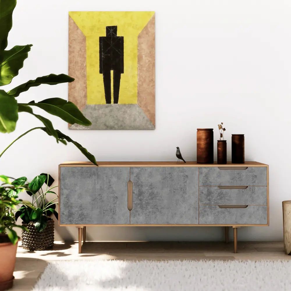 89021527 Пленка самоклеящаяся Бетон 0.9x8 м цвет темно-серый STLM-0832911 INSPIRE  - Вид №1