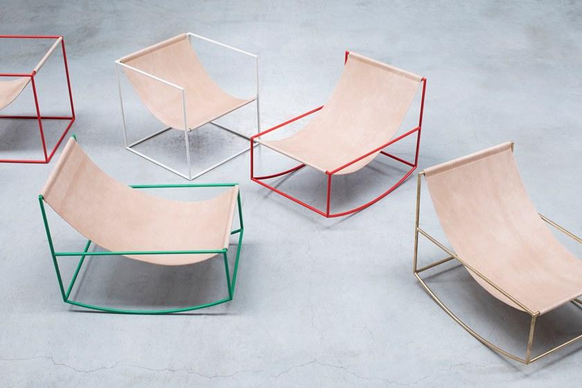 valerie_objects Кресло-качалка из стали с порошковым покрытием  V9018020  - Вид №25