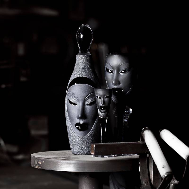 42013 Бокал из чёрного хрусталя "Электра", Объём 450 мл., Высота – 250 мм. Maleras  - Вид №3