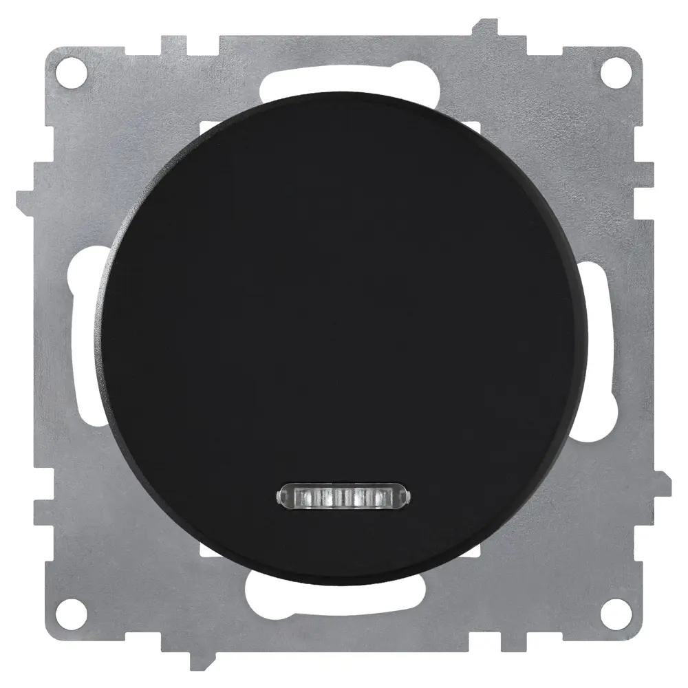 ONEKEYELECTRO Выключатель Florence с подсветкой, матовый черный 82127018 STLM-0019903