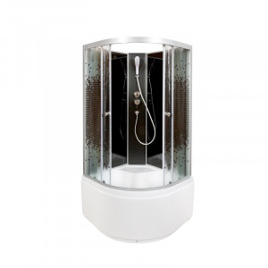 BМ4590 N (без крыши) BLACK Душевая кабина DETO Серия ВМ