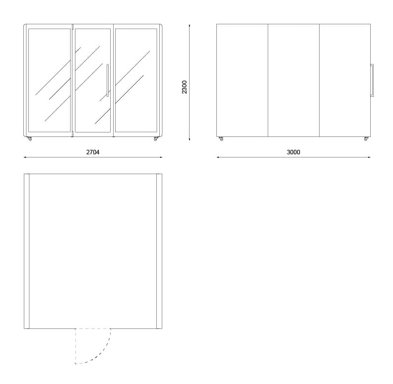Многосторонняя акустическая офисная кабина Askia Kameleon ARCH-00109136 - Вид №9