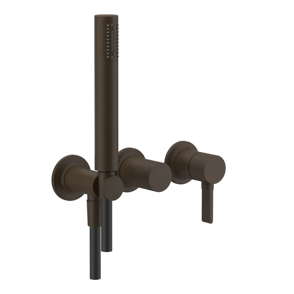 Смеситель для ванны-смеситель для душа 58345 845 Gessi Inciso ТЕМНАЯ БРОНЗА 58345845