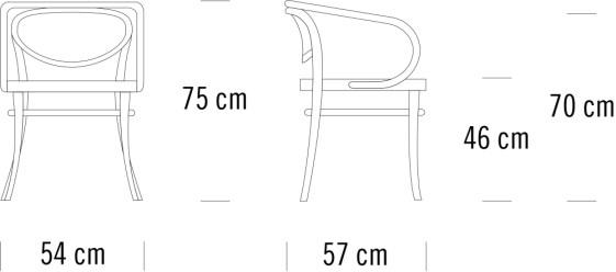 Thonet Стул с сиденьем и спинкой из индийской трости 209 sun-id-1427489 - Вид №1