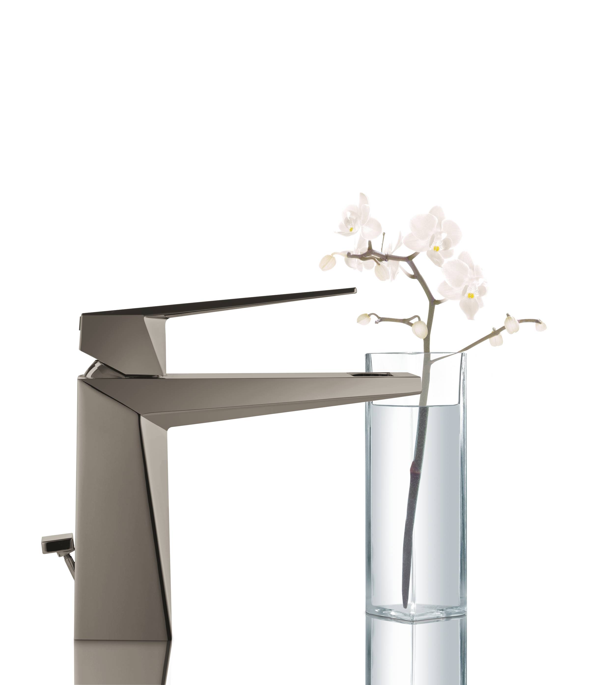 Смеситель для раковины GROHE Allure Brilliant с донным клапаном, темный графит глянец (23029A00) - Вид №4