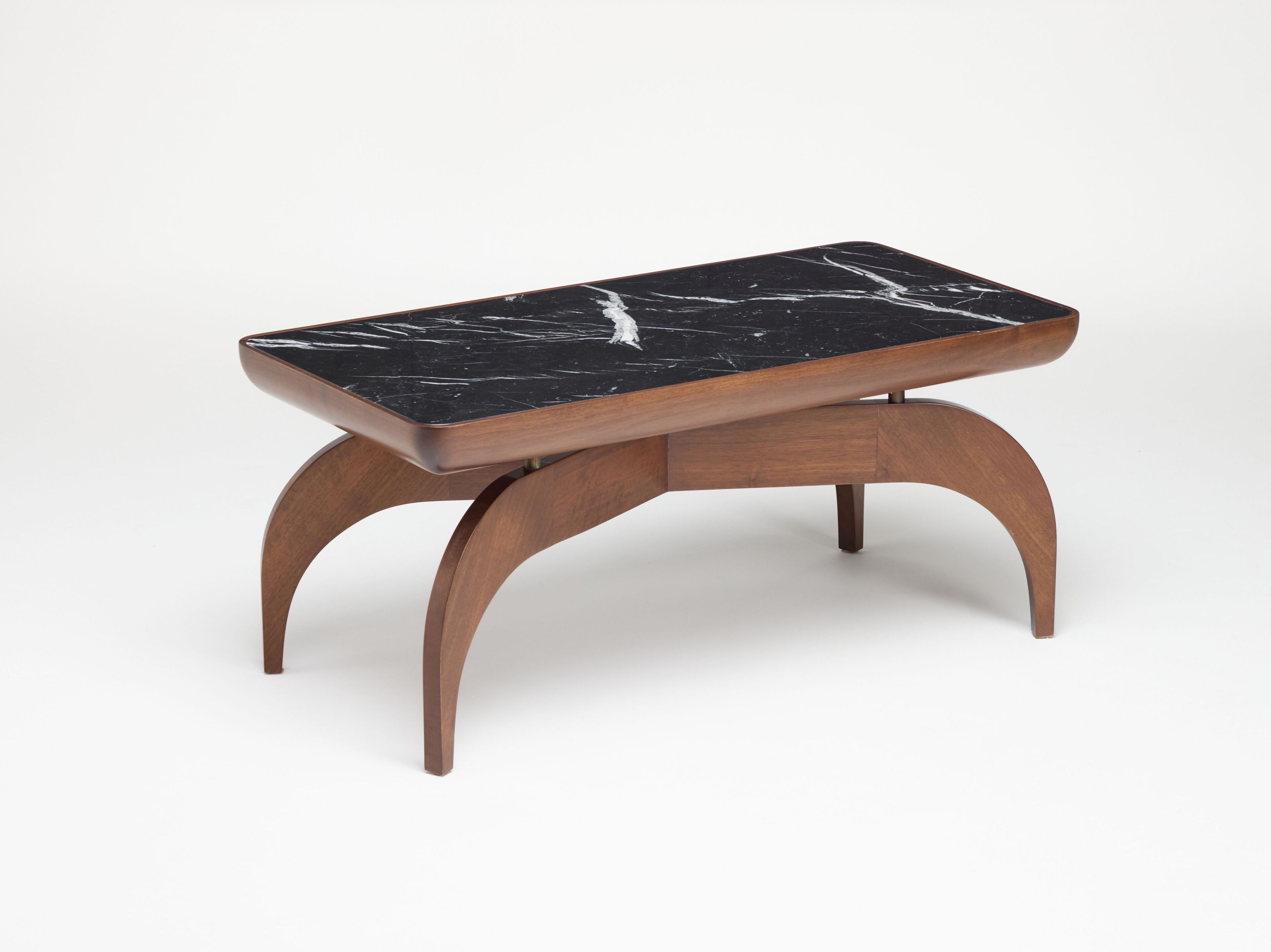 Прямоугольный журнальный столик из ореха и мрамора REDA AMALOU DESIGN ARCH-00003795
