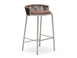 Высокий садовый стул из морской веревки