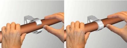 0855031 starQuick® Хомуты — белые для сантехнических труб и труб с электрокабелями для крепления стене, полу или потолку walraven  - Вид №2