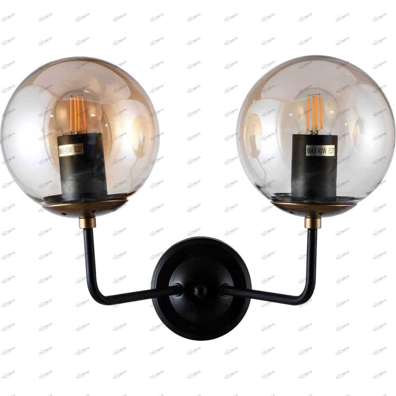 Бра настенное черное Stilfort Ramo 3009/03/02W STILFORT RAMO 00-3931844 Черный 