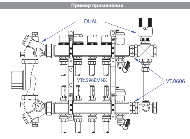 VT.0606.0.07 Сдвоенный ниппель Valtec 1 1/4" x 1 1/4"  - Вид №9