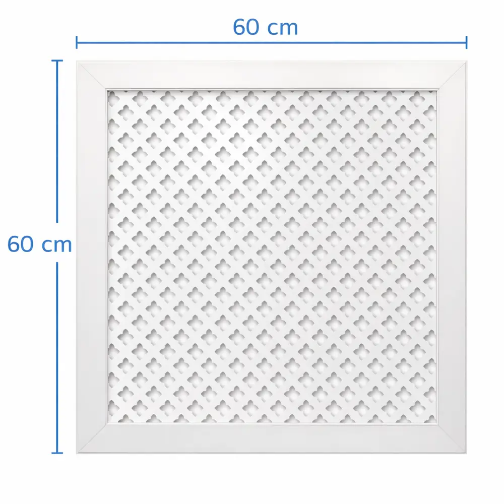 Экран радиатора Готико 60x60 см МДФ цвет белый Santreyd STLM-2050286 - Вид №1