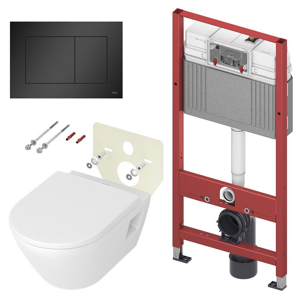 K440407.WCD Комплекты из инсталляций, панелей смыва и унитазов Duravit D-Neo Tece 