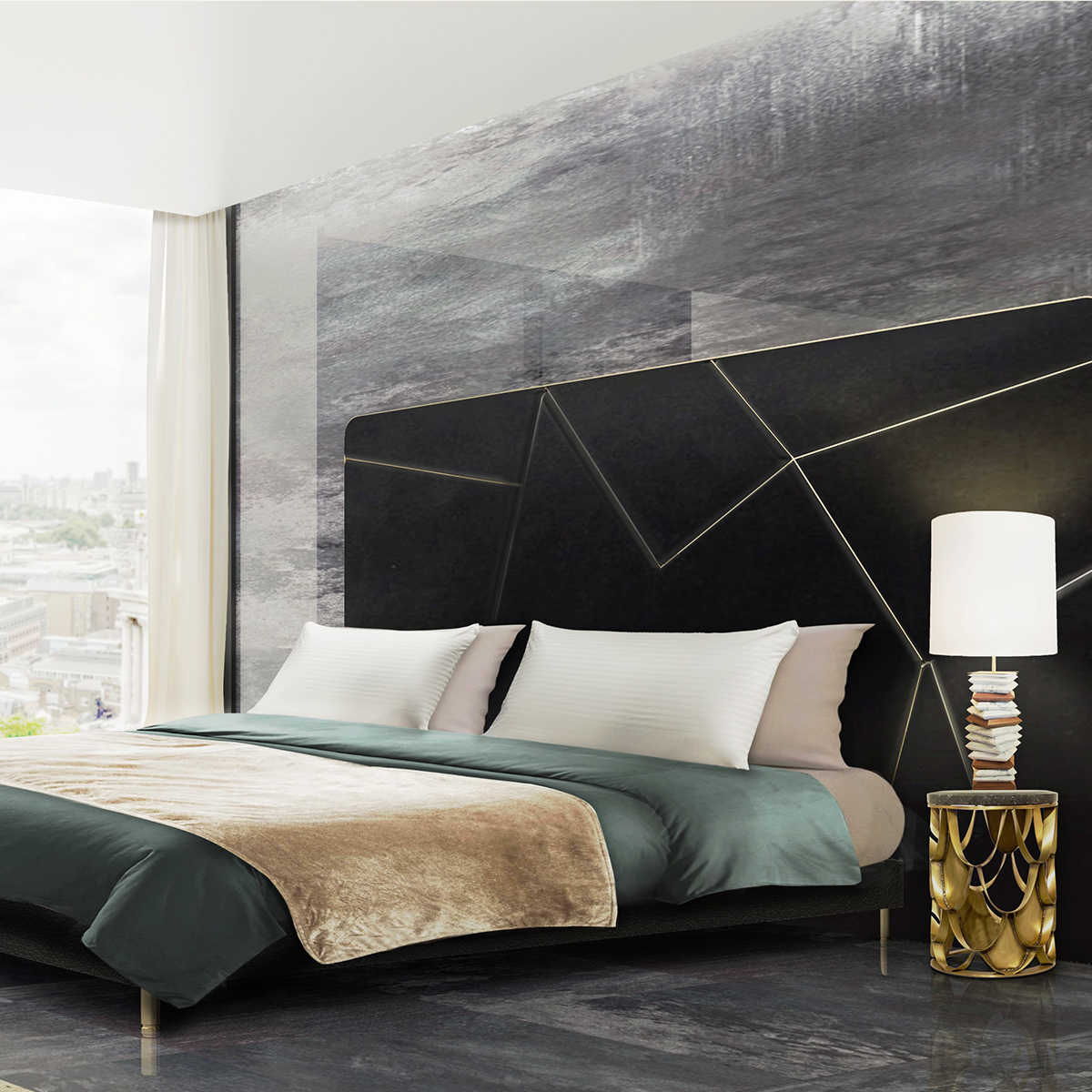 Настольные лампы Apache Table Lamp Covethouse BRABBU  - Вид №1