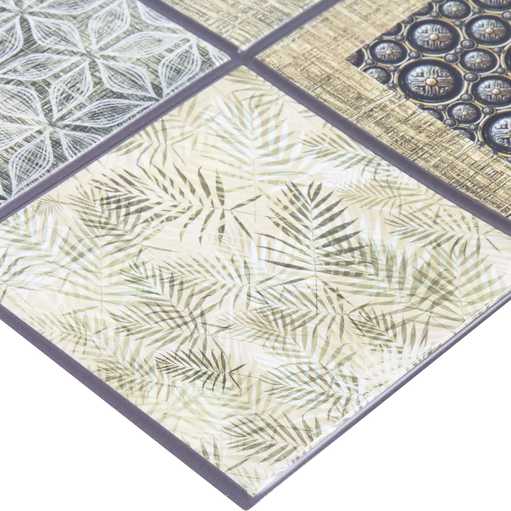 Панель ПВХ листовая 0.3 мм 960x485 мм Папоротник 0.47 м² Пластмаркет STLM-2074299 - Вид №2