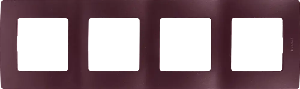 Рамка Legrand Etika на 4 модуля в элегантном сливовом оттенке 17356695