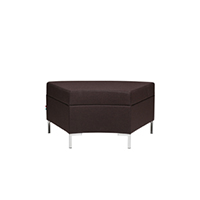 Abaco 761 Модульная система сидений. Сиденье мягкое. Стальной каркас. Изогнутый модуль пуфа 45 ° открывается / закрывается. Et al. Abaco