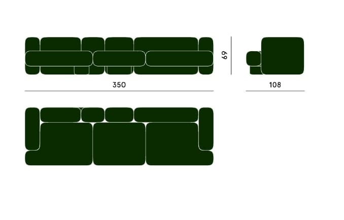 Модульный диван Carpanese Home CUSCO ARCH-00061698 - Вид №8