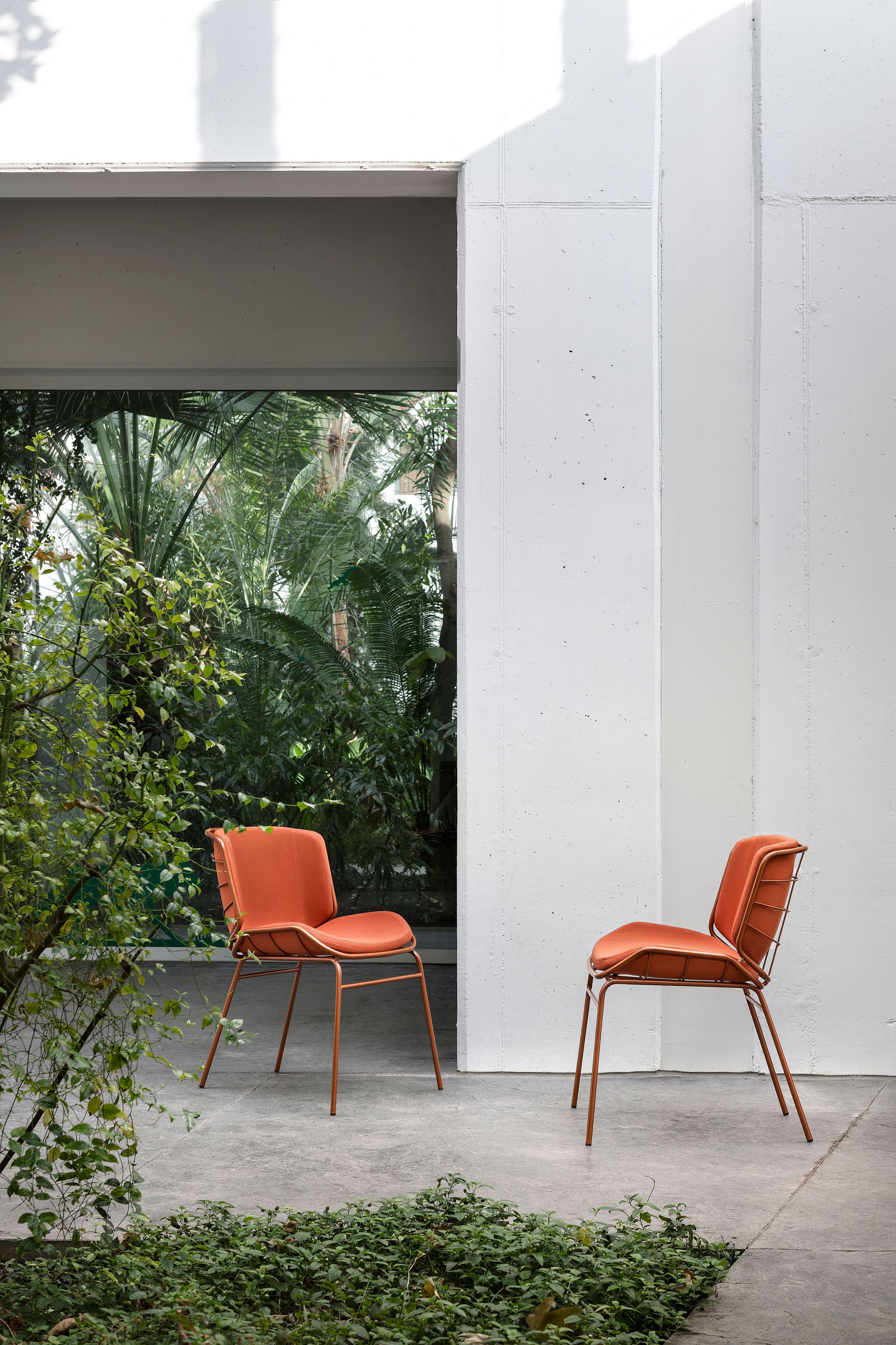 Мягкий стул из ткани TrabA' Кожа ARCH-00018615 - Вид №3