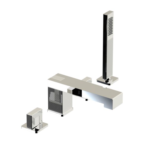 55.466 Смеситель для ванны и душа на 4 отверстия HORUS Range Myriad 
