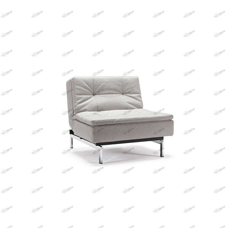 Кресло Dublexo с хромированными ножками и черной рамой, светло-серое Innovation Living DUBLEXOCH1