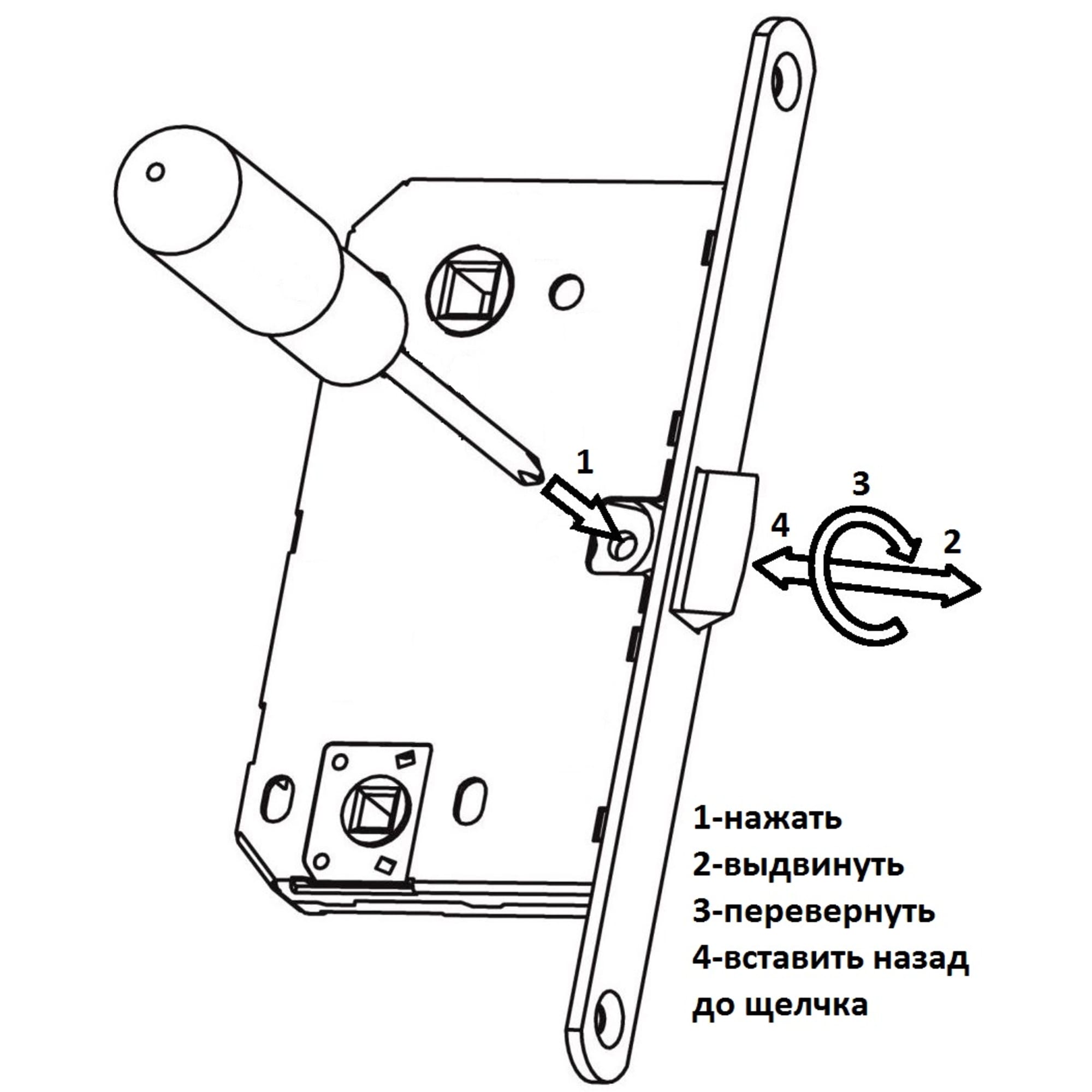 82472559 Дверь межкомнатная глухая ламинация цвет ясень серый 80x200 см (с замком) Santreyd  - Вид №6