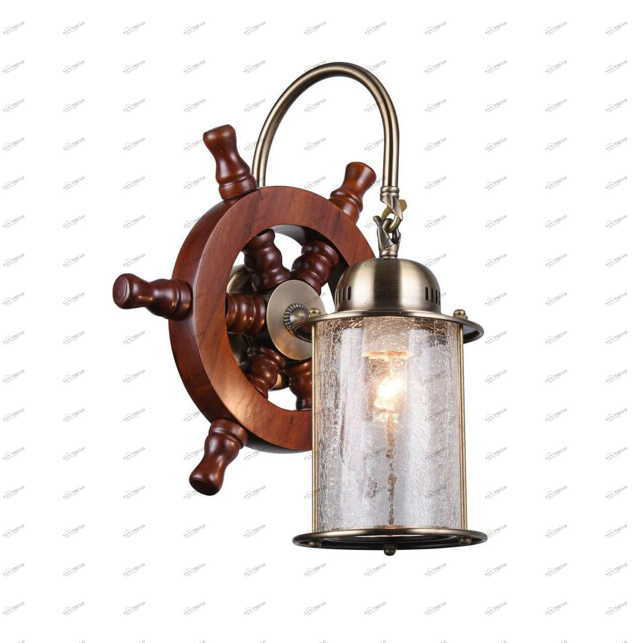 Бра настенное коричневое ST Luce Volantino SL150.301.01 ST LUCE МОРСКАЯ, ШТУРВАЛ 00-3927881 Коричневый 