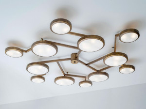 Металлический потолочный светильник