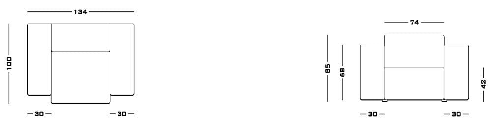 Кожаное кресло с подлокотниками Secolo Sibylia ARCH-00114736 - Вид №4