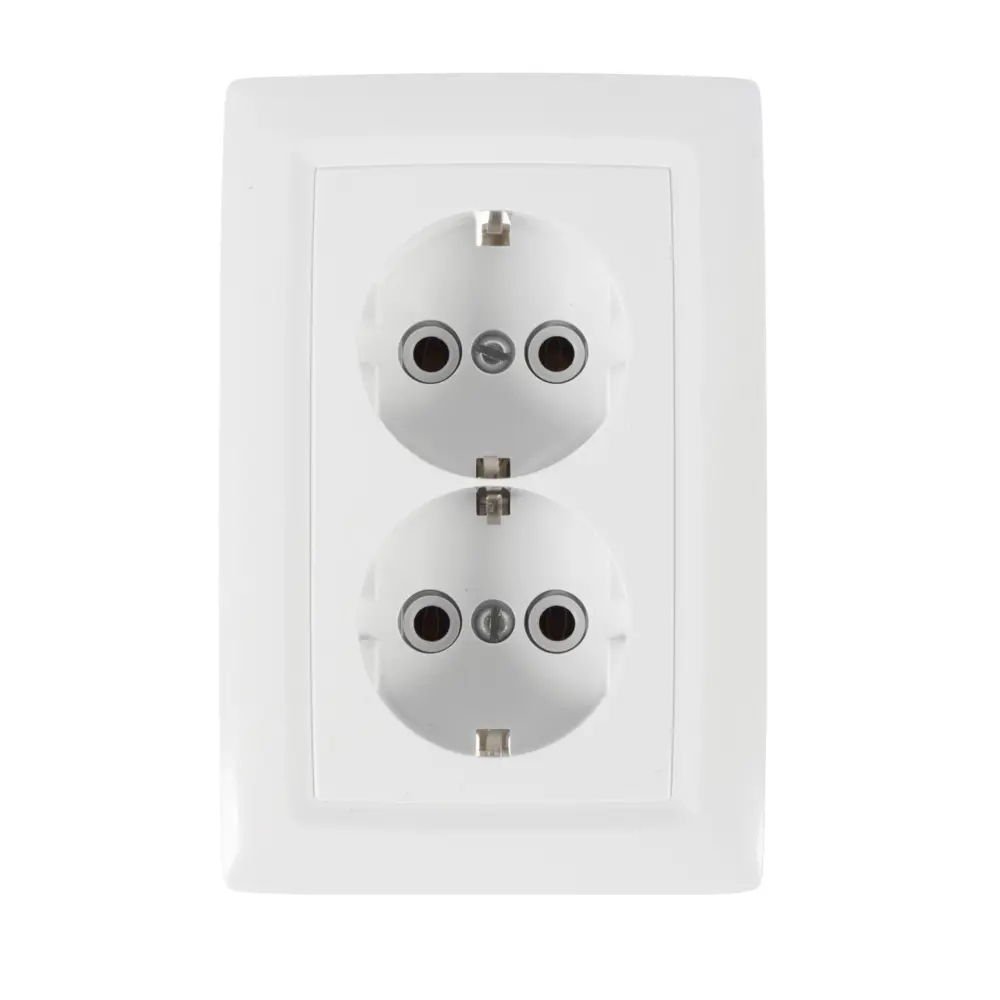 Розетка Reone 2 разъема с заземлением STLM-2025986 - Вид №1