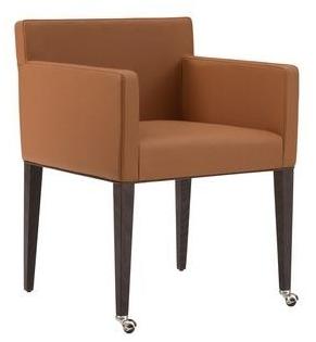 COLLI CASA Кожаное кресло с подлокотниками на колесиках Cortina sun-id-1358600 - Вид №5