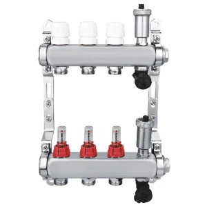 Коллекторная группа СПЕЦ с расходомерами для теплого пола, 3 выхода 89351127
