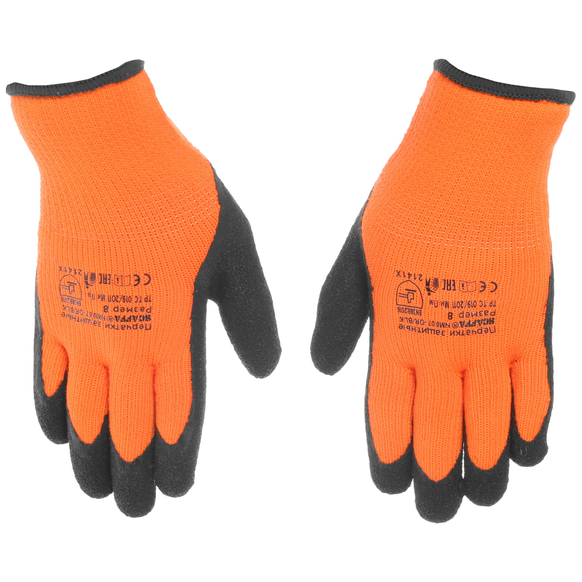 Перчатки трикотажные Scaffa NM007-OR/BLK 5349677 STDN-0101762
