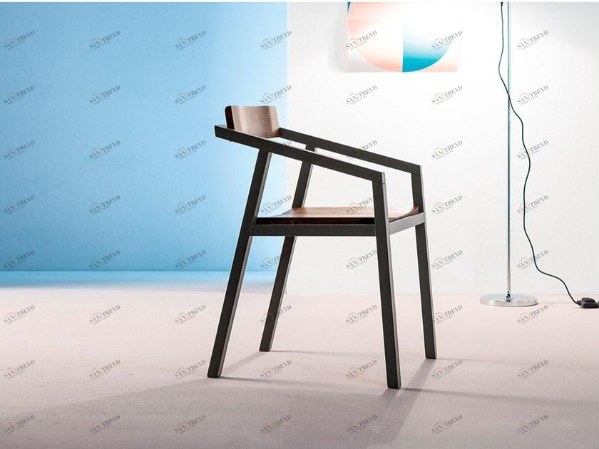 Devina Nais Стул из массива дерева с подлокотниками sun-id-1440250