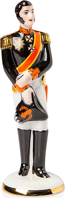 10617352 Мануфактуры Гарднеръ в Вербилках Скульптура 15 см "Багратион" Фарфор, Керамика 