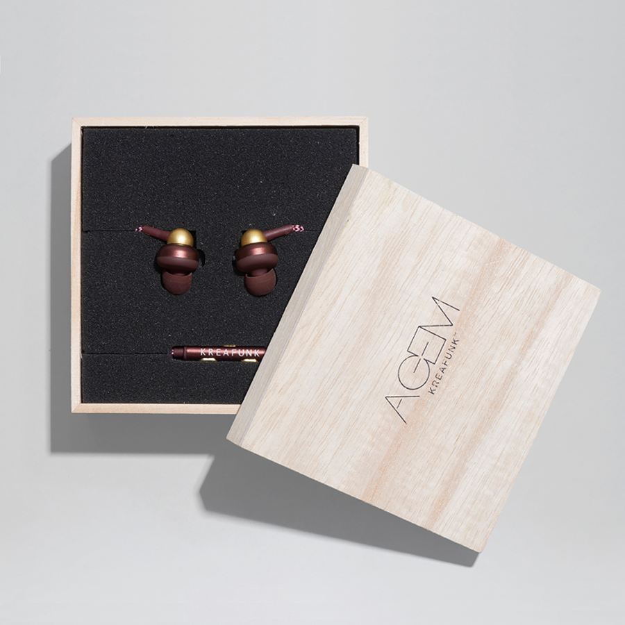 Наушники aGEM бордовые KREAFUNK KFTP77 - Вид №6