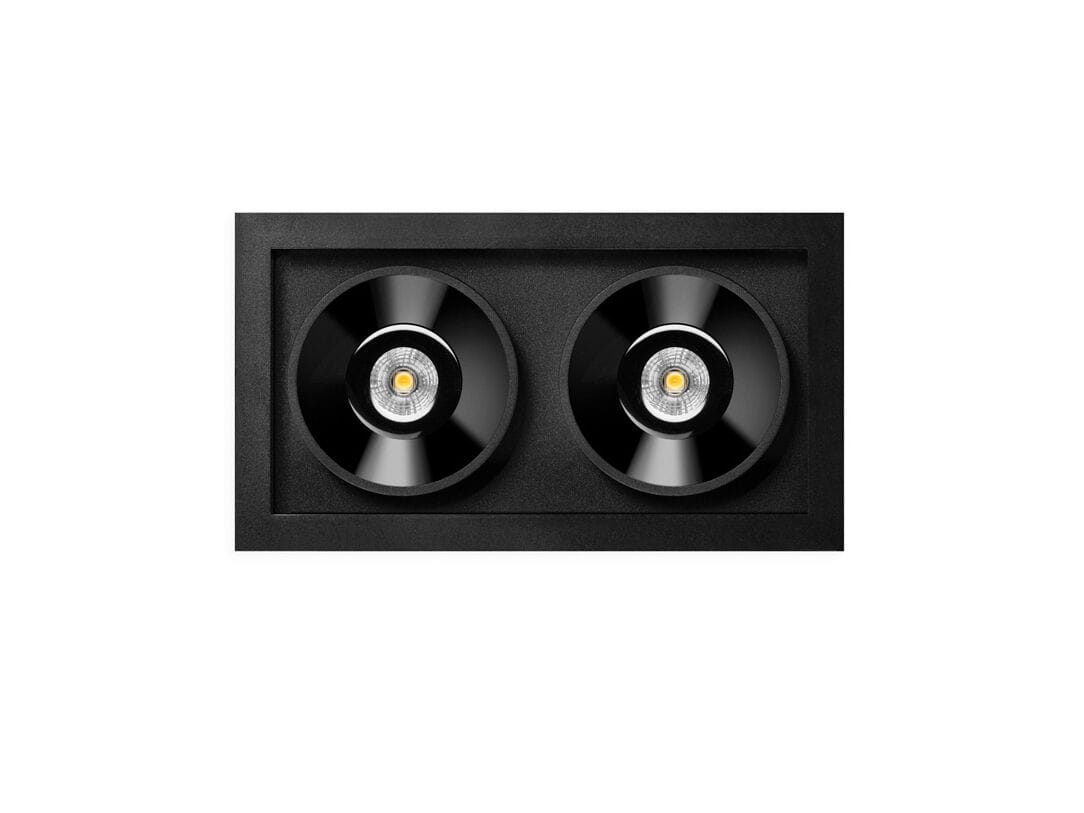 Несколько алюминиевых светодиодных утопленных прожекторов Arkoslight Black Foster ARCH-00144628