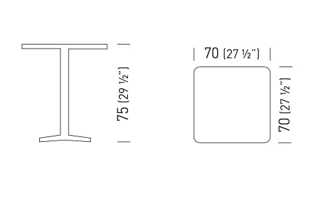 Стол из мрамора или керамогранита с 4-спицевым основанием GABER HUG MARBLE & PORCELAIN ARCH-00091123 - Вид №2