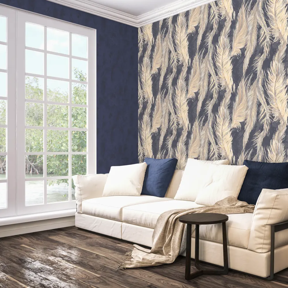 Обои флизелиновые Ateliero Pirouette синие 1.06 м At285459 STLM-2036574 - Вид №4