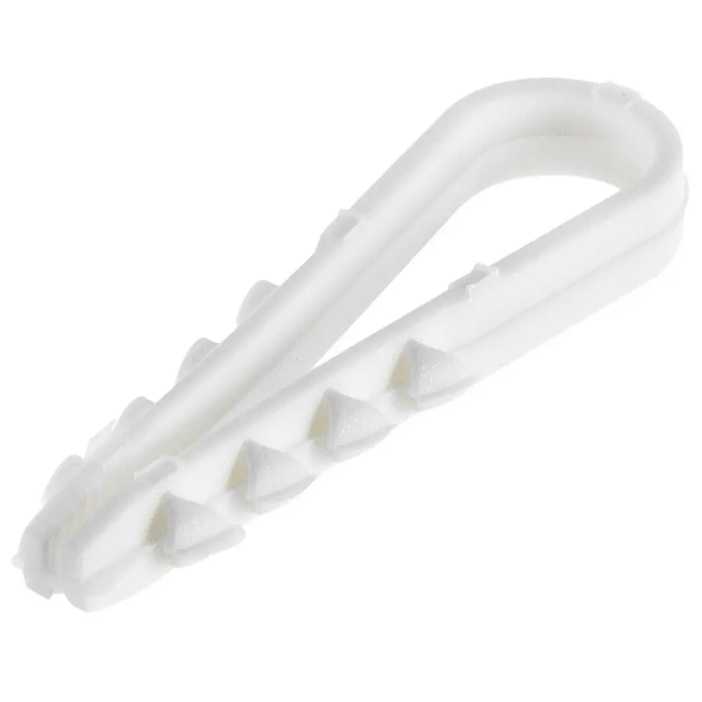 Дюбель-хомут IEK Home D5-10 мм для круглого кабеля цвет белый 25 шт Santreyd STLM-2173496